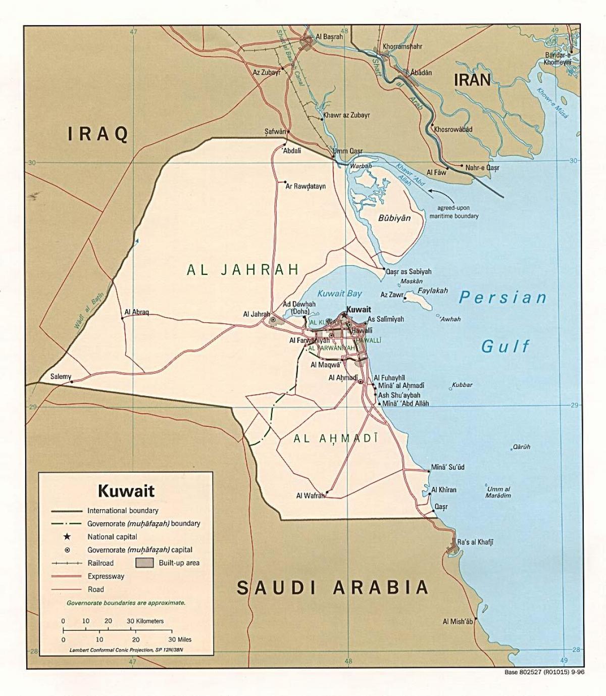 peta dari safat kuwait