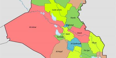 Kuwait peta dengan blok