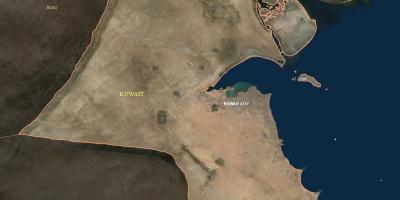 Peta dari kuwait satelit