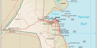 Kuwait peta lokasi