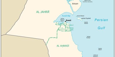 Peta dari egaila kuwait