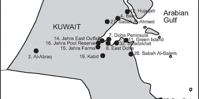 Peta dari kabd kuwait